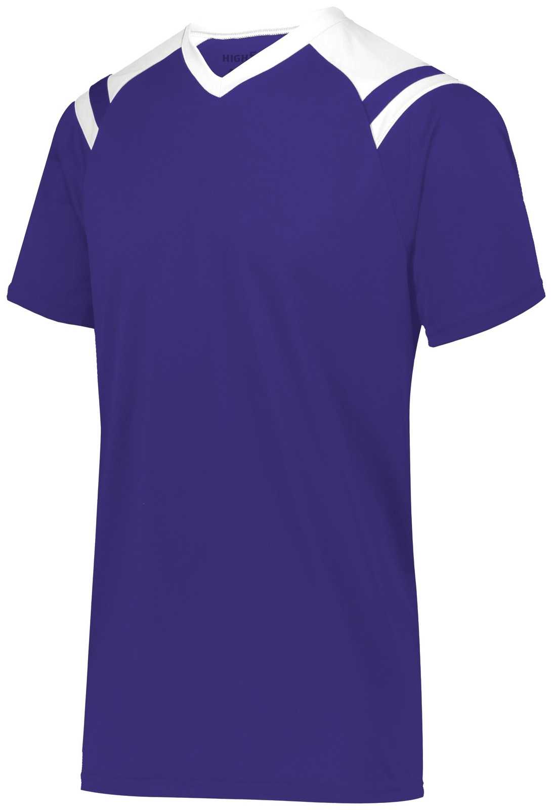 High Five 322971 Youth Sheffield Jersey - Purple White - HIT a Double