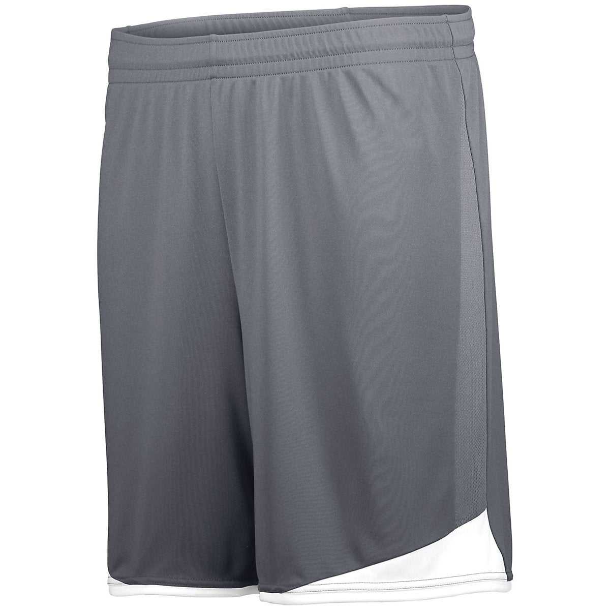 High Five 325441 Youth Stamford Soccer Shorts - Graphite White - HIT a Double