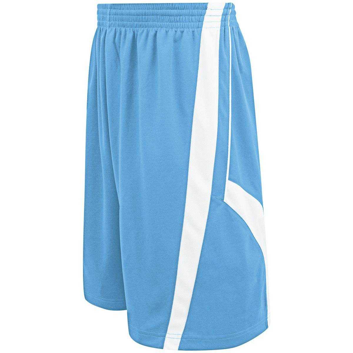 High Five 335800 Fusion Reversible Short Adult - Columbia Blue White - HIT a Double