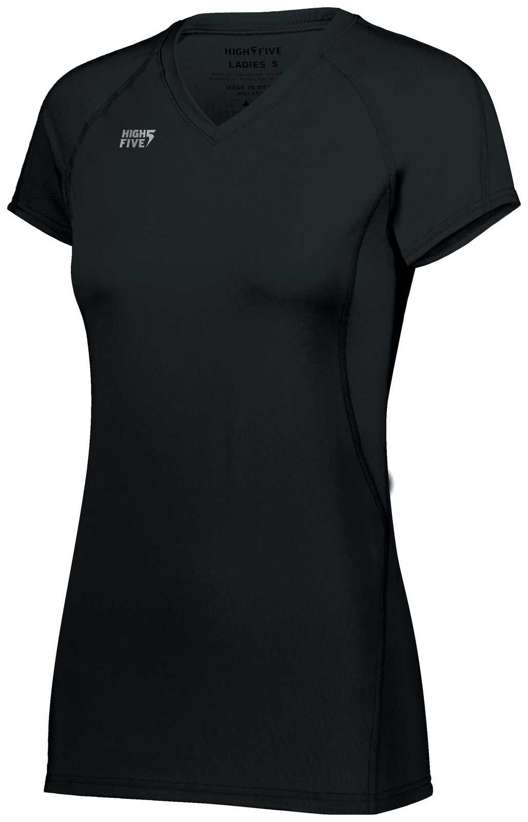 High Five 342222 Ladies Truhit Short Sleeve Jersey - Black - HIT a Double