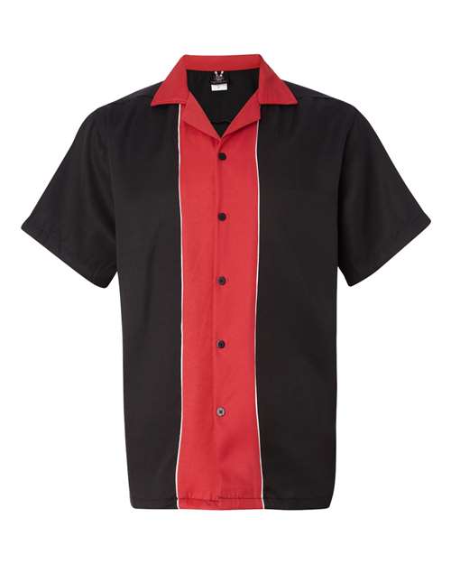 Hilton HP2246 Quest Bowling Shirt - Black Red - HIT a Double