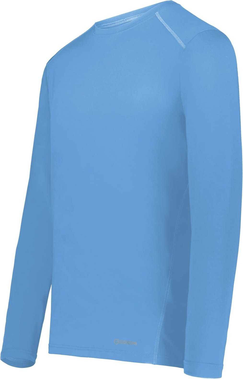 Holloway 222138 Coolcore Essential Long Sleeve Tee - Columbia Blue - HIT a Double