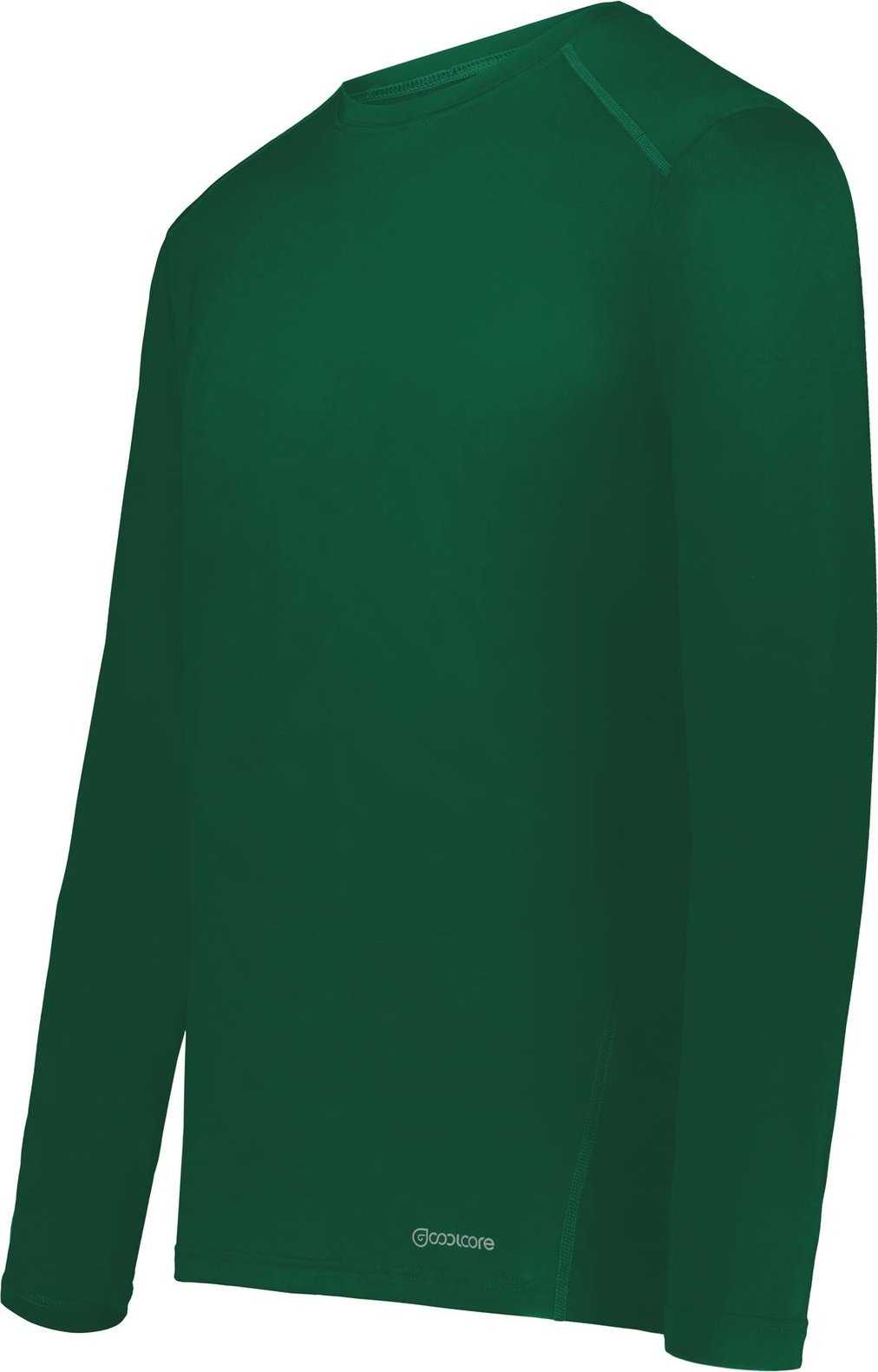 Holloway 222138 Coolcore Essential Long Sleeve Tee - Dark Green - HIT a Double