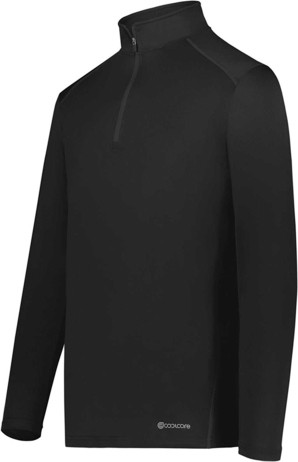 Holloway 222140 Coolcore 1/4 Zip Pullover - Black - HIT a Double