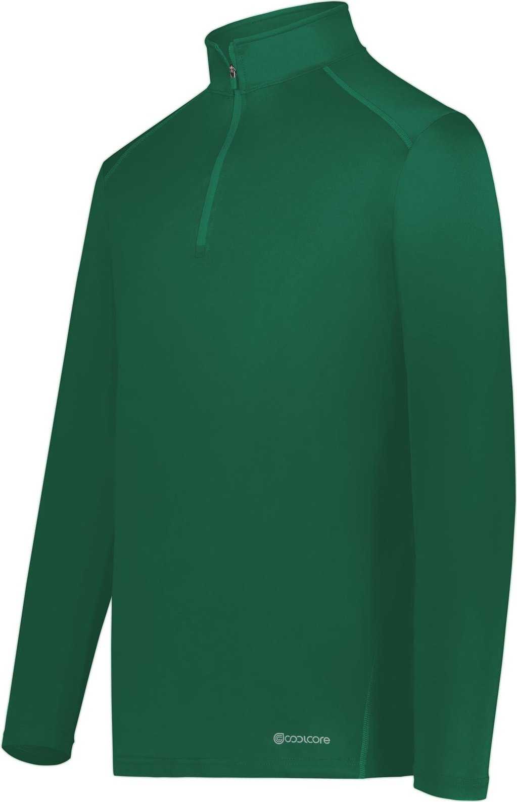 Holloway 222140 Coolcore 1/4 Zip Pullover - Dark Green - HIT a Double
