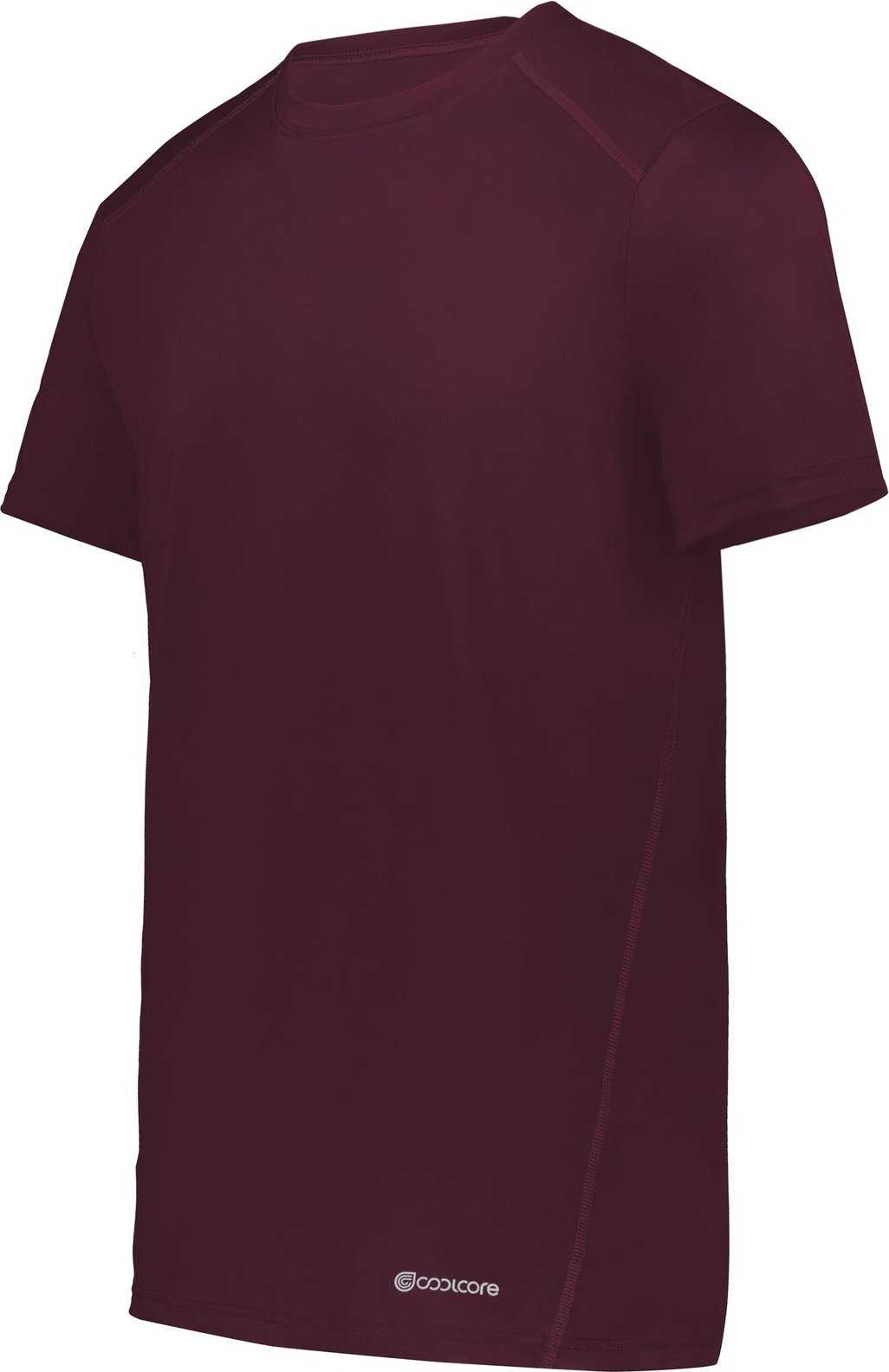 Holloway 222236 Youth Coolcore Essential Tee - Maroon - HIT a Double