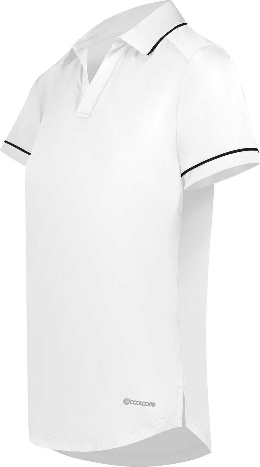 Holloway 222701 Ladies Coolcore Performance Polo - White Black - HIT a Double