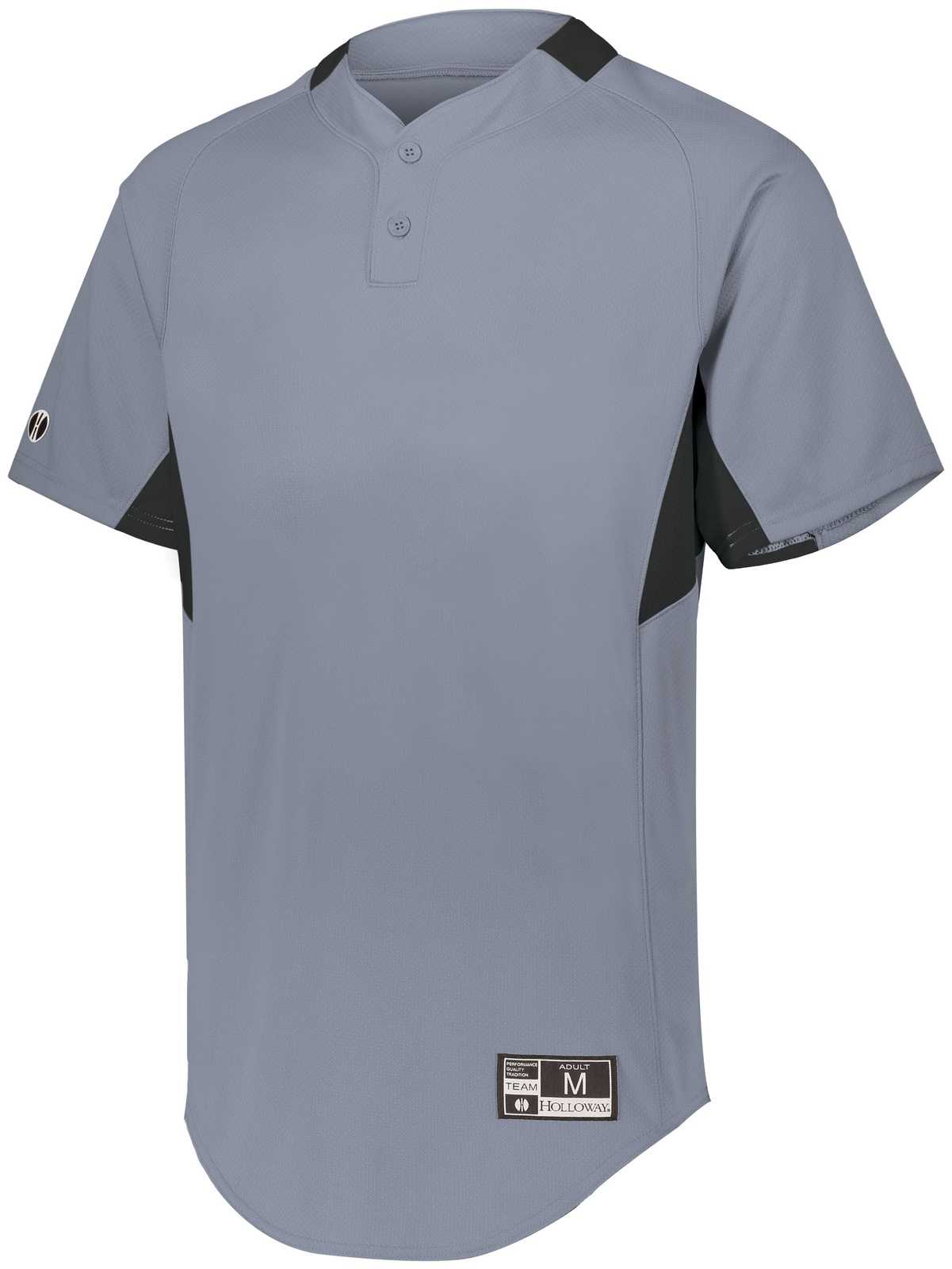 Holloway 221024 Game7 Two-Button Baseball Jersey - Blue Grey Black - HIT a Double