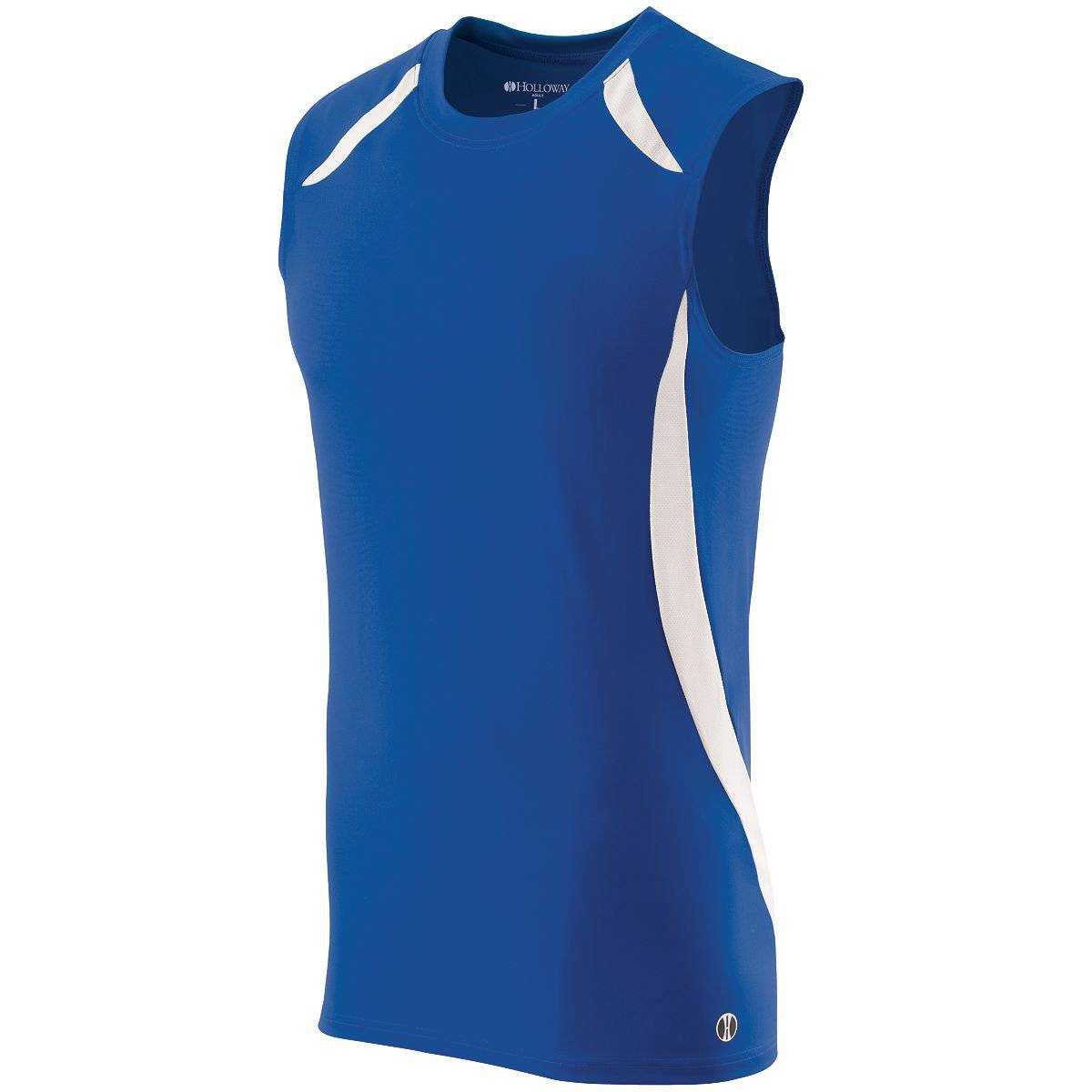 Holloway 221046 Sprint Singlet - Royal White - HIT a Double
