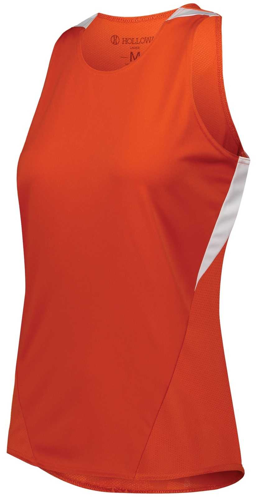 Holloway 221335 Ladies Pr Max Track Jersey - Orange White - HIT a Double