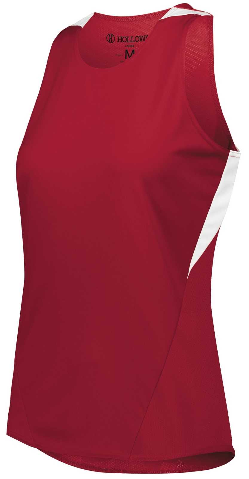Holloway 221335 Ladies Pr Max Track Jersey - Scarlet White - HIT a Double