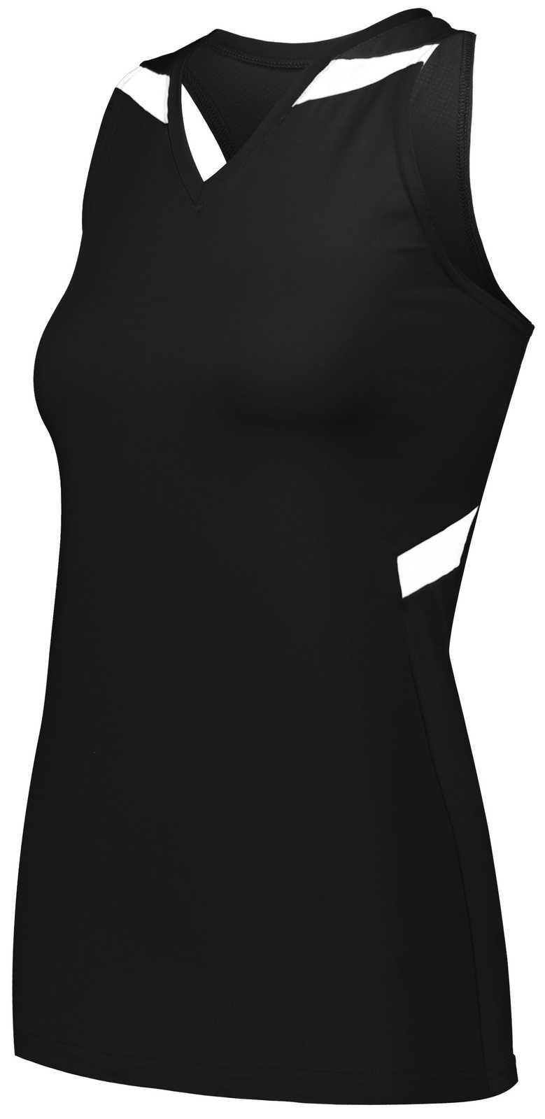 Holloway 221337 Ladies Pr Max Compression Jersey - Black White - HIT a Double