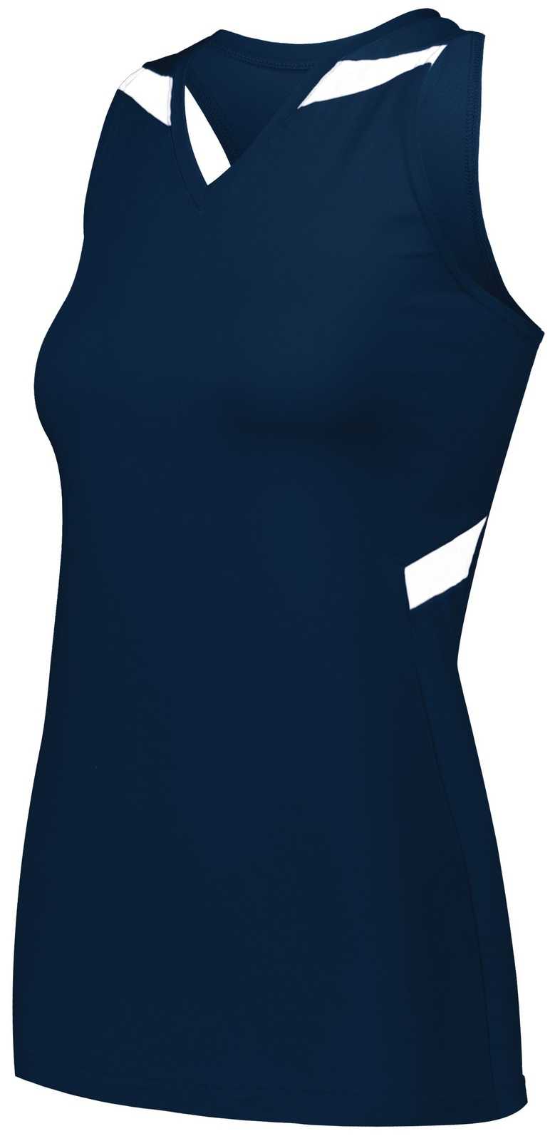 Holloway 221337 Ladies Pr Max Compression Jersey - Navy White - HIT a Double