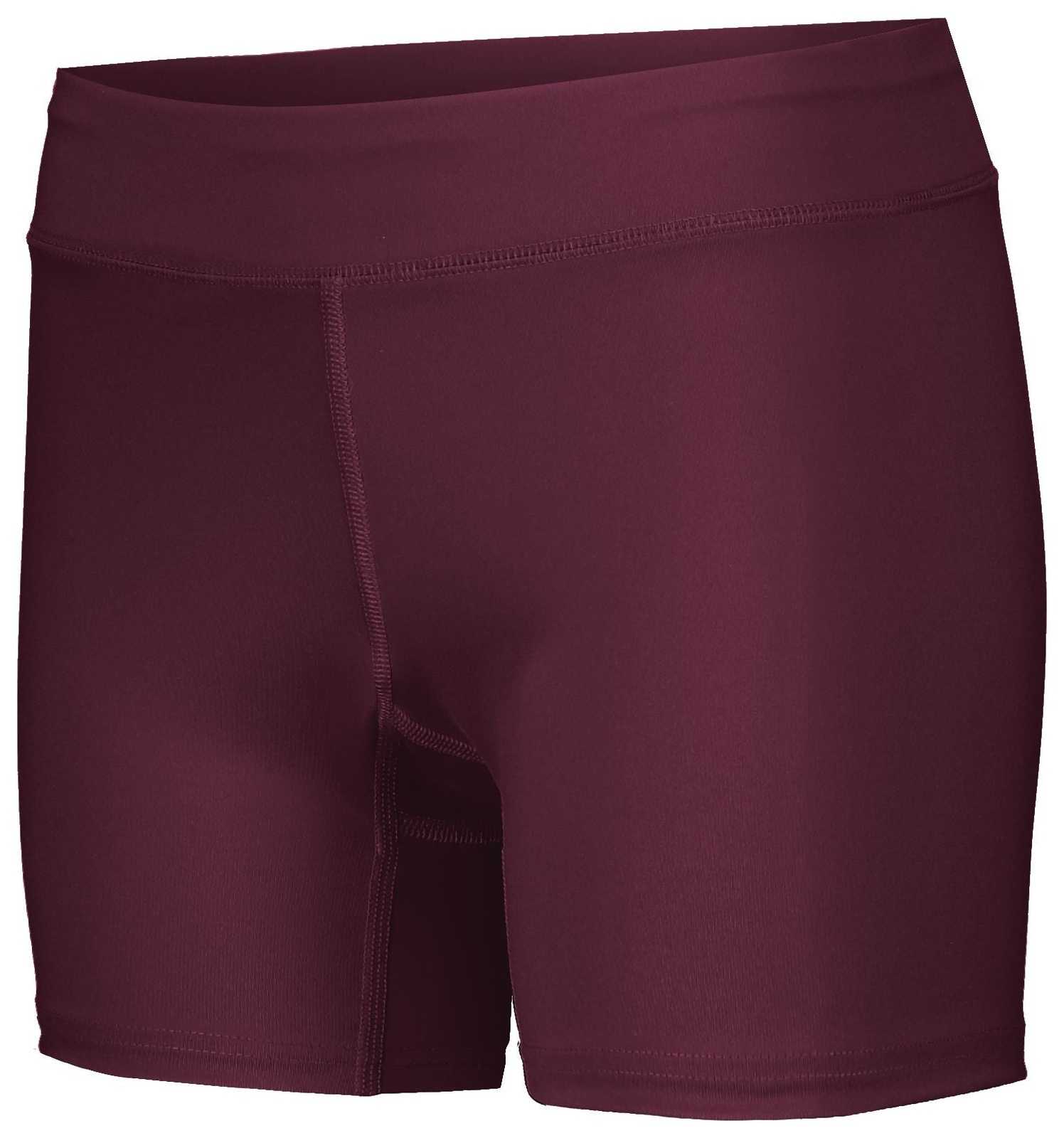 Holloway 221338 Ladies Pr Max Compression Shorts - Maroon - HIT a Double