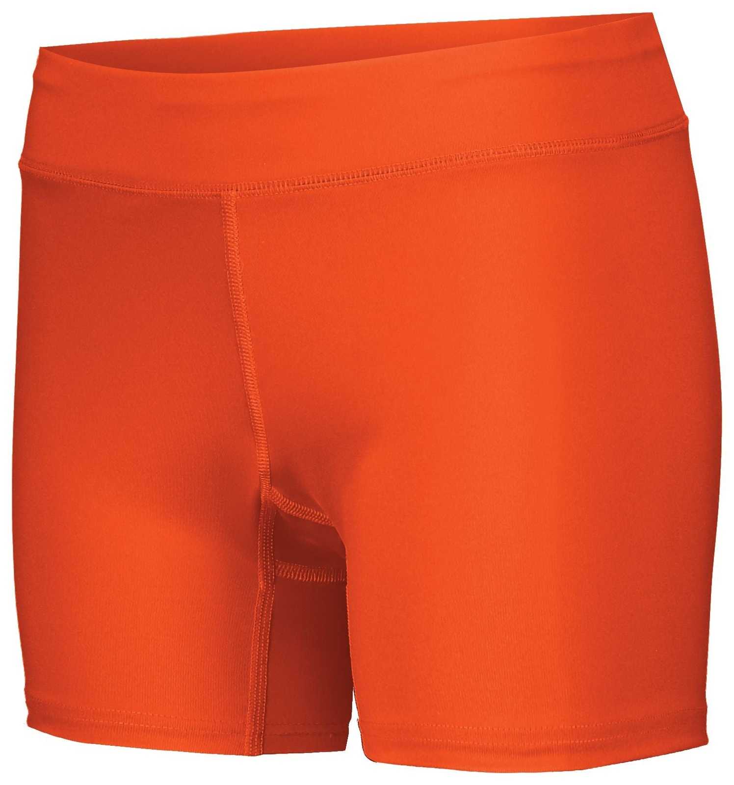 Holloway 221338 Ladies Pr Max Compression Shorts - Orange - HIT a Double