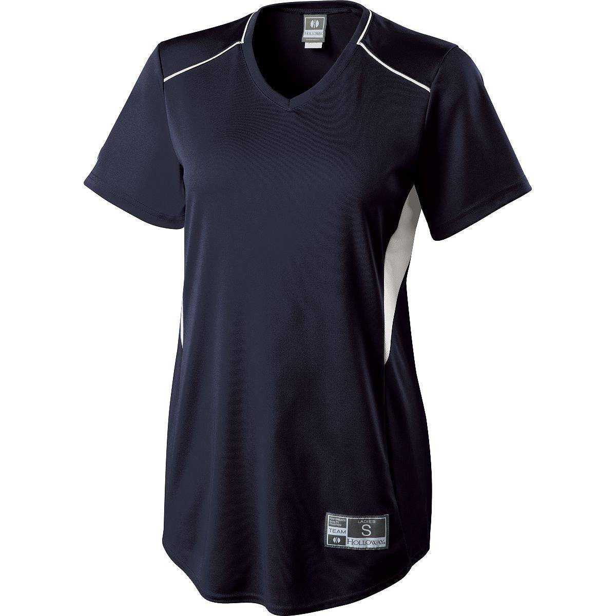 Holloway 221459 Girls Rematch Jersey - Navy White - HIT a Double