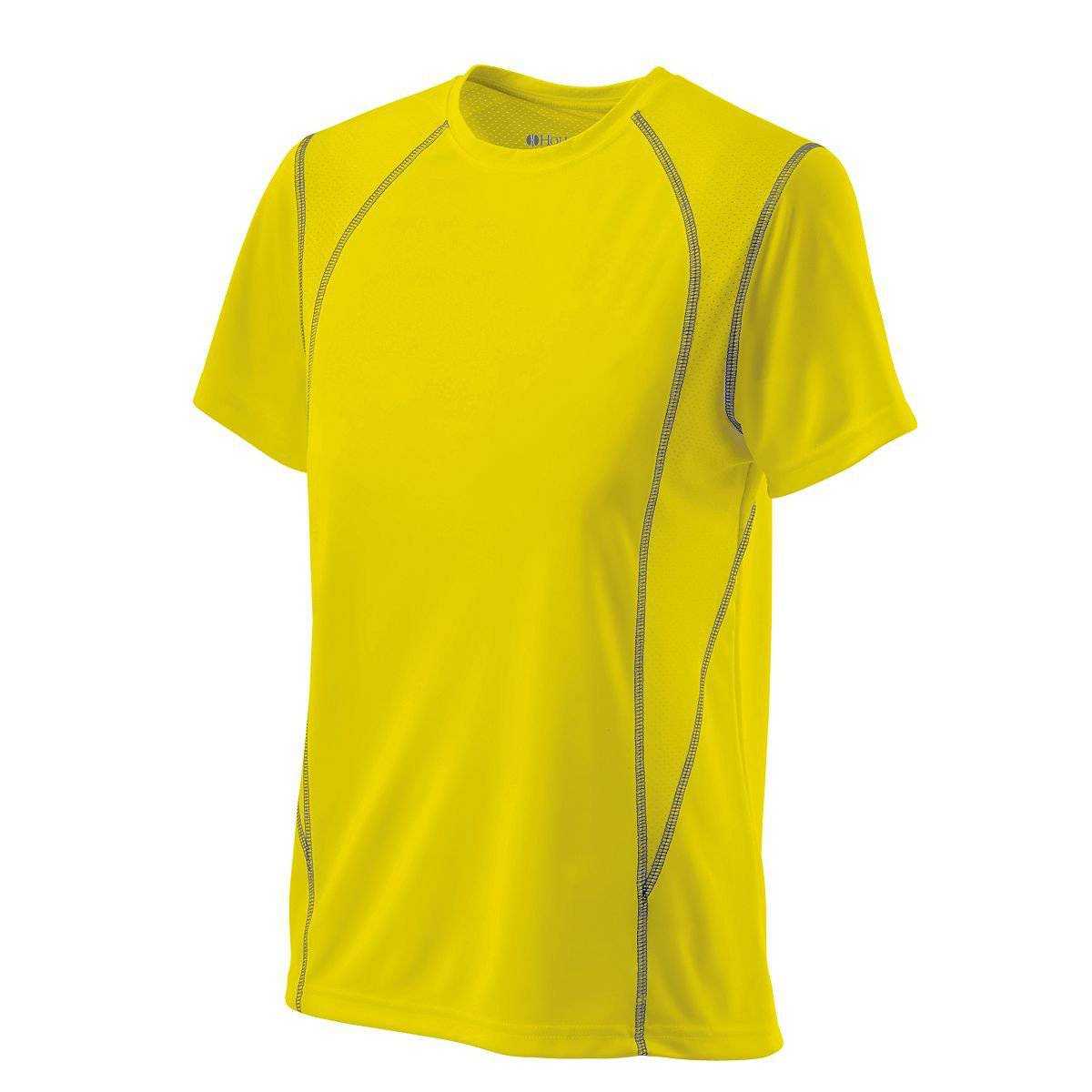 Holloway 222310 Ladies Devote Shirt - Bright Yellow Graphite - HIT a Double