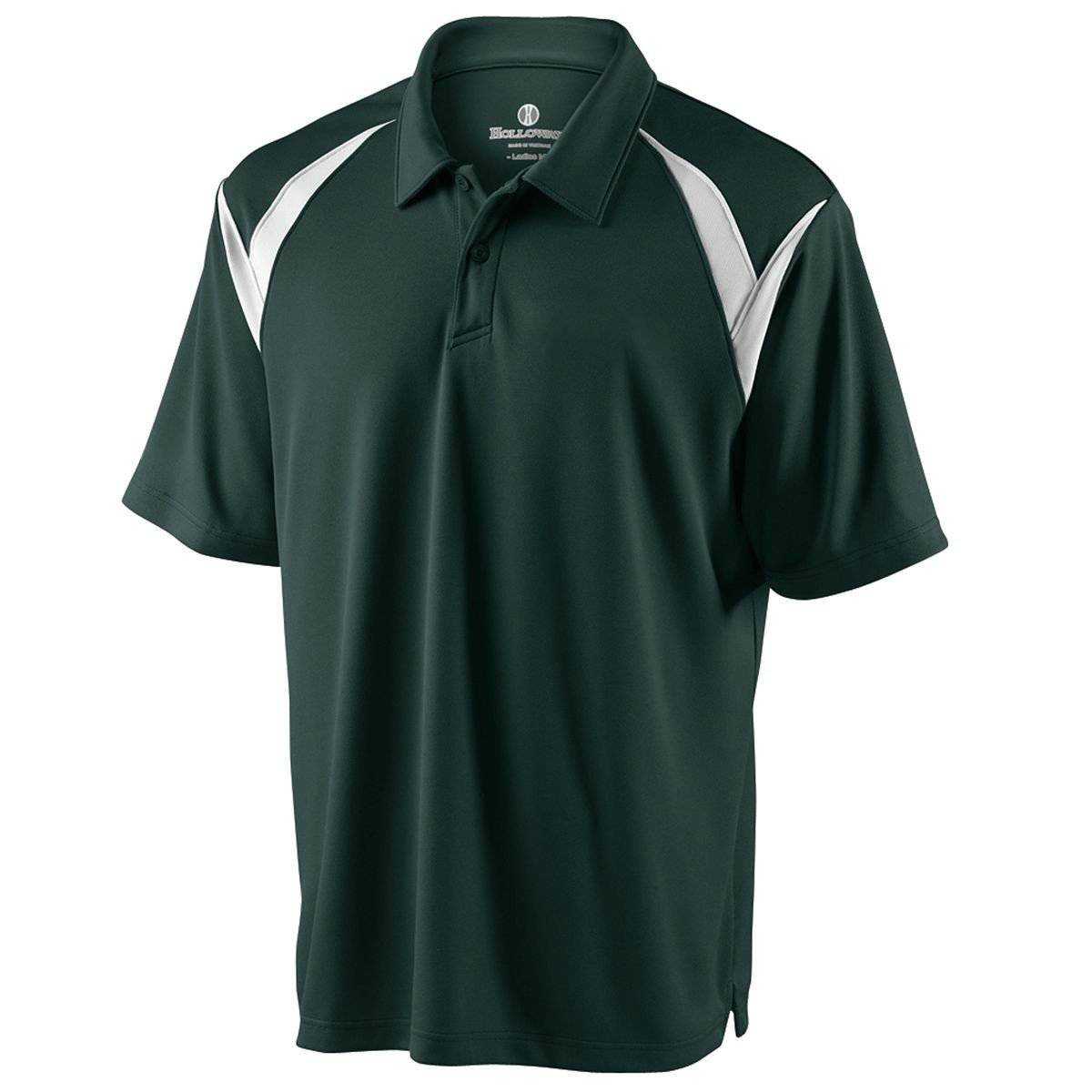 Holloway 222446 Laser Polo - Dark Green White - HIT a Double