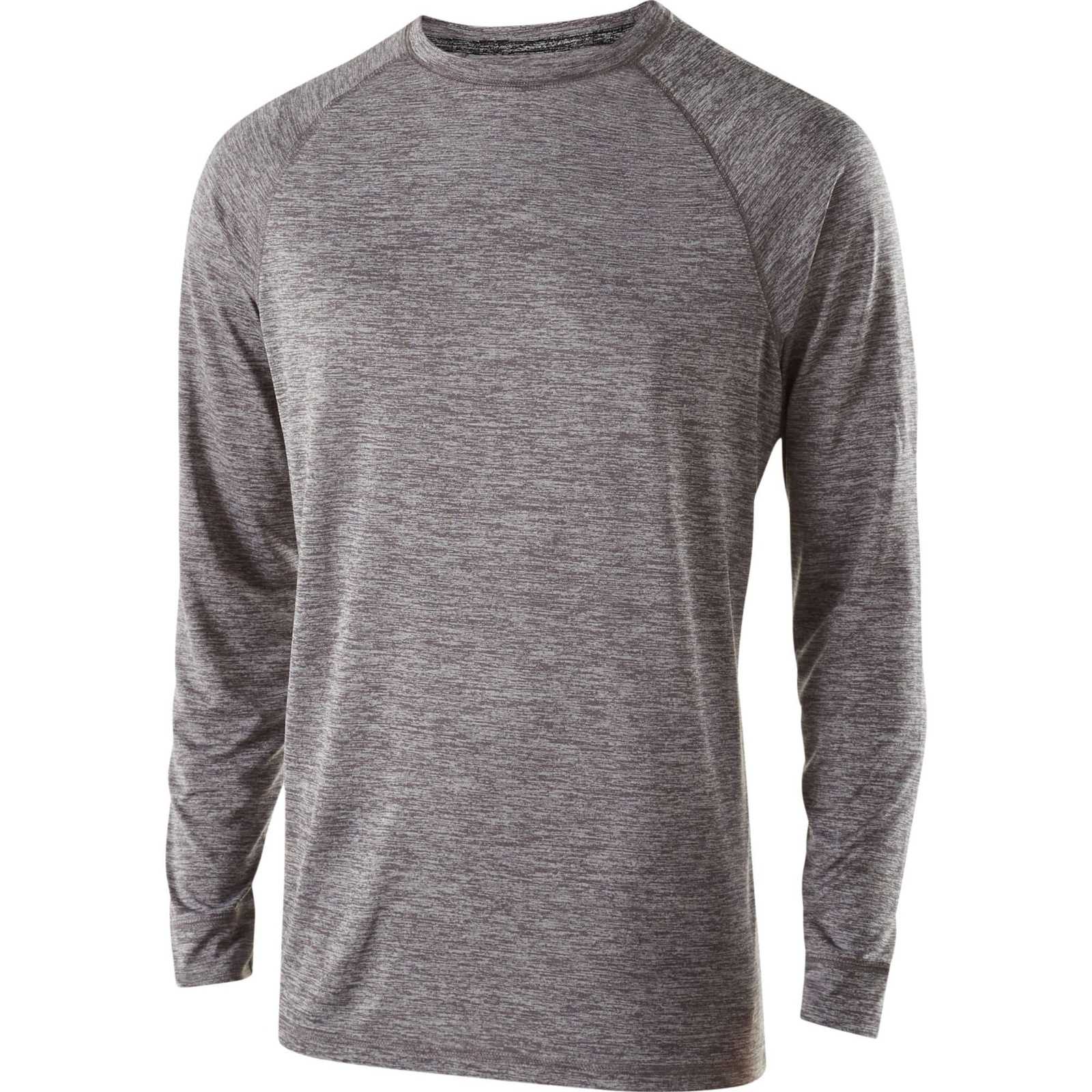 Holloway 222524 Electrify 2.0 Shirt Long Sleeve - Graphite Heather - HIT a Double