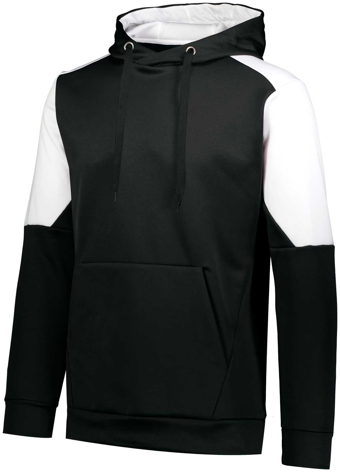 Holloway 222540 Blue Chip Hoodie - Black White - HIT a Double