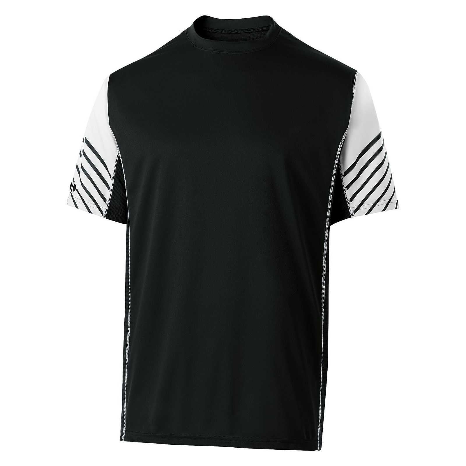 Holloway 222544 Arc Shirt Short Sleeve - Black White - HIT a Double