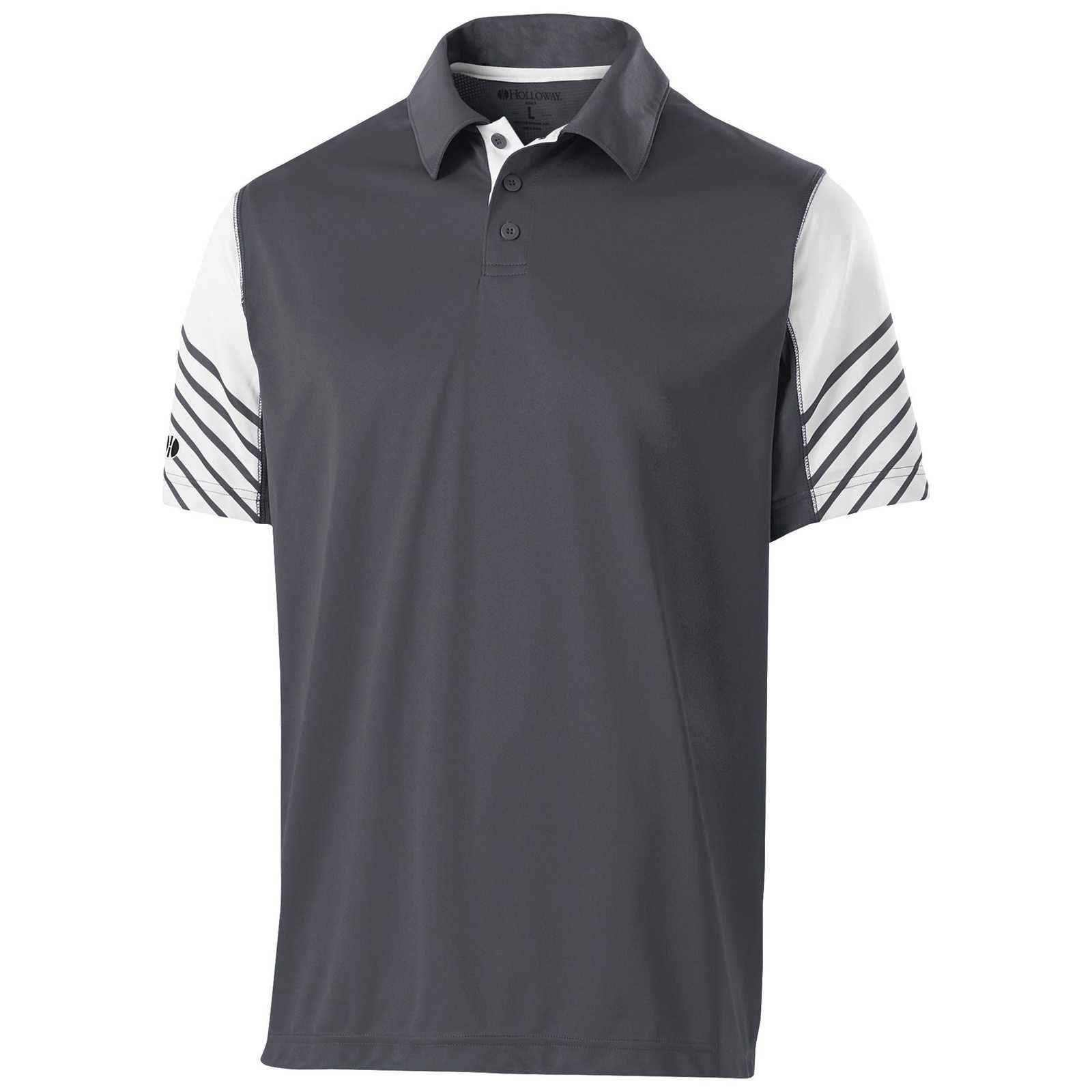 Holloway 222548 Arc Polo - Carbon White - HIT a Double