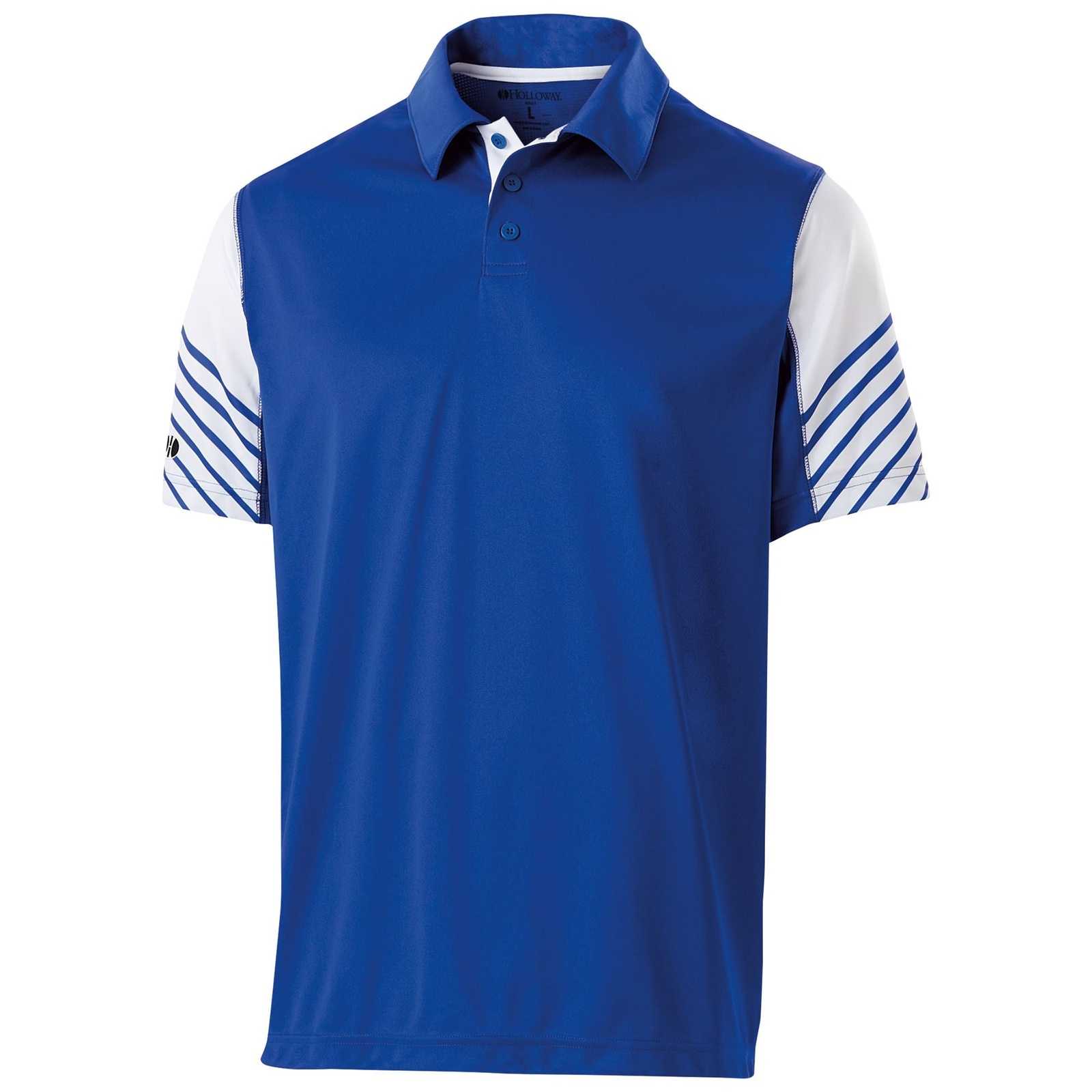 Holloway 222548 Arc Polo - Royal White - HIT a Double