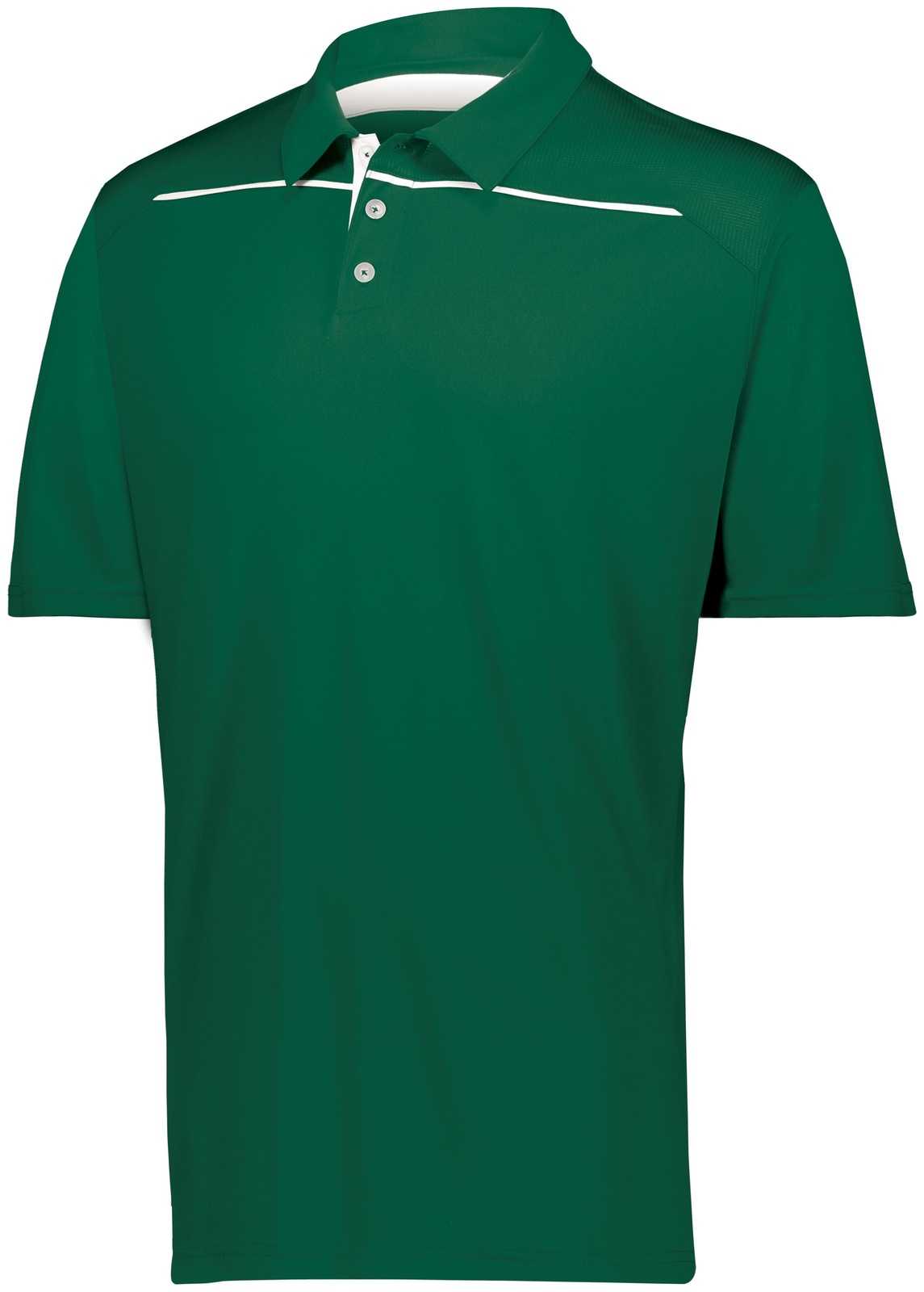 Holloway 222561 Defer Polo - Forest White - HIT a Double