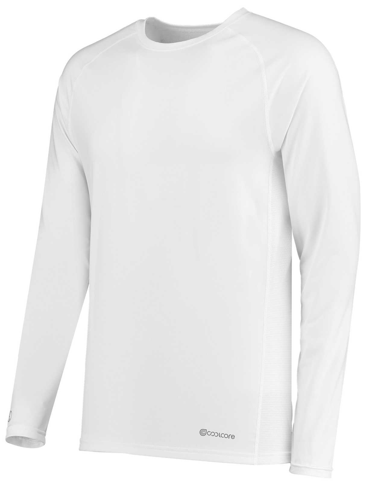 Holloway 222570 Electrify CoolCore Long Sleeve T-Shirt - White - HIT a Double