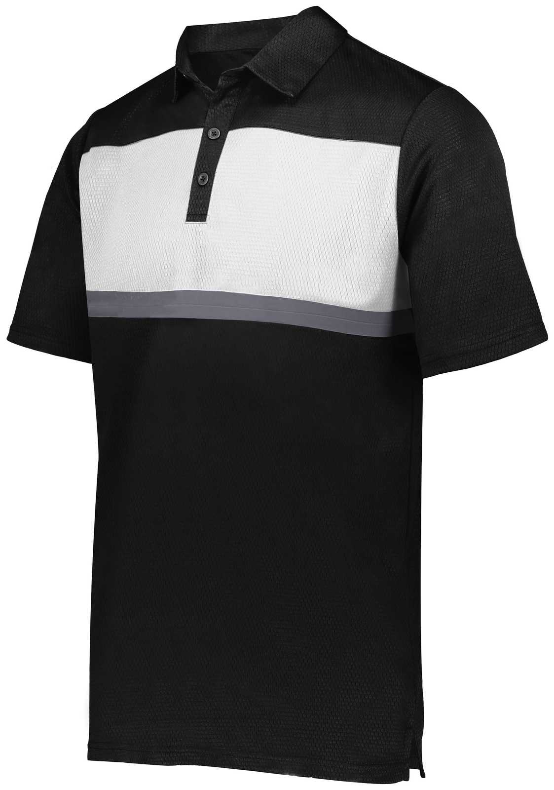Holloway 222576 Prism Bold Polo - Black White - HIT a Double