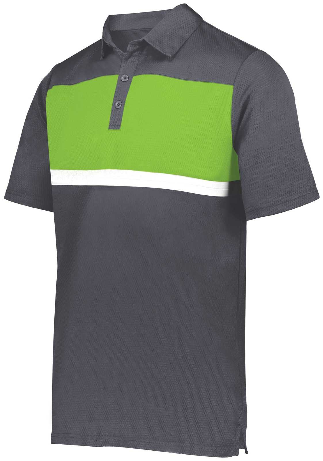 Holloway 222576 Prism Bold Polo - Carbon Lime - HIT a Double