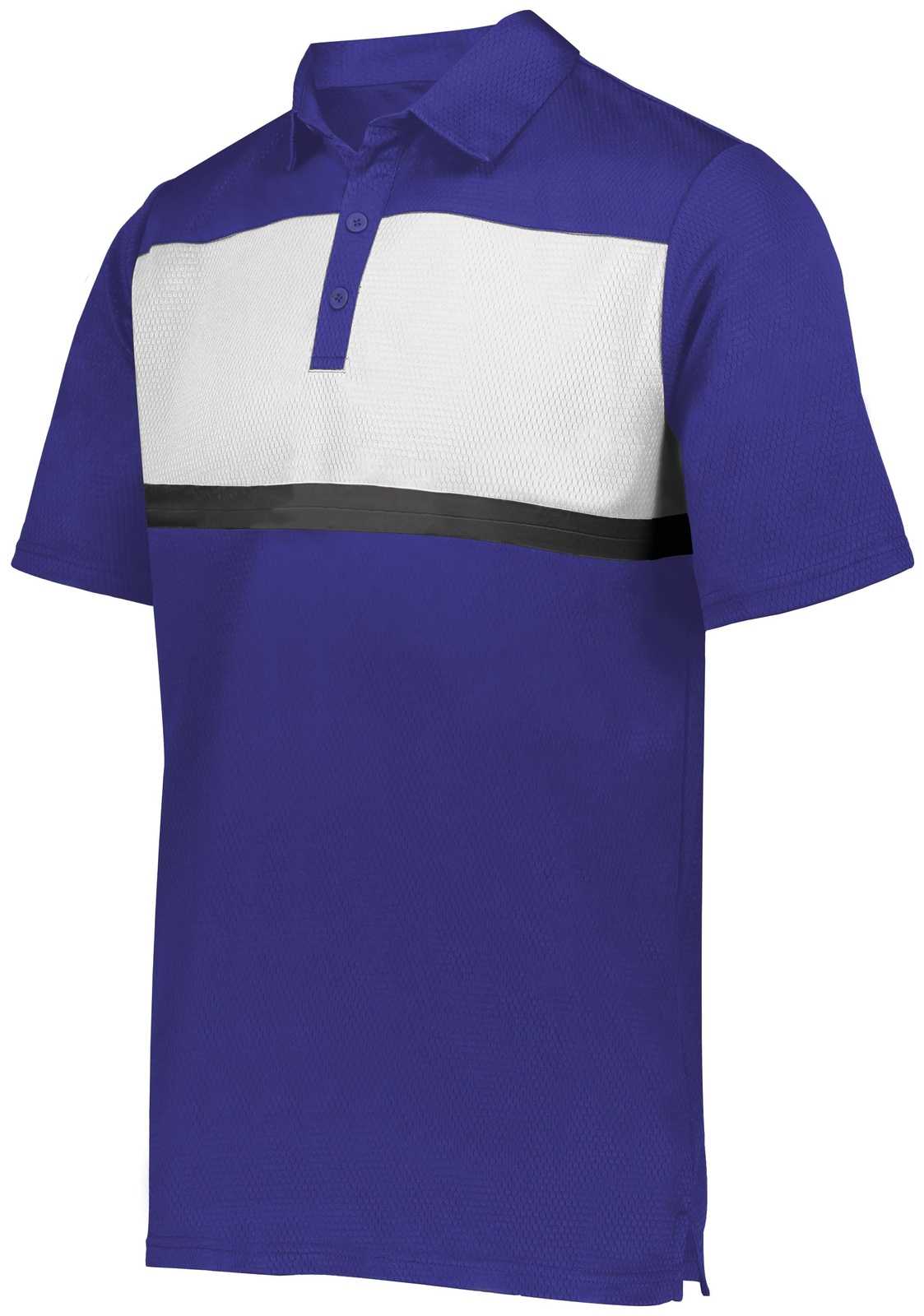 Holloway 222576 Prism Bold Polo - Purple White - HIT a Double