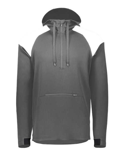 Holloway 222584 Limitless Quarter-Zip Hooded Pullover - Carbon White - HIT a Double