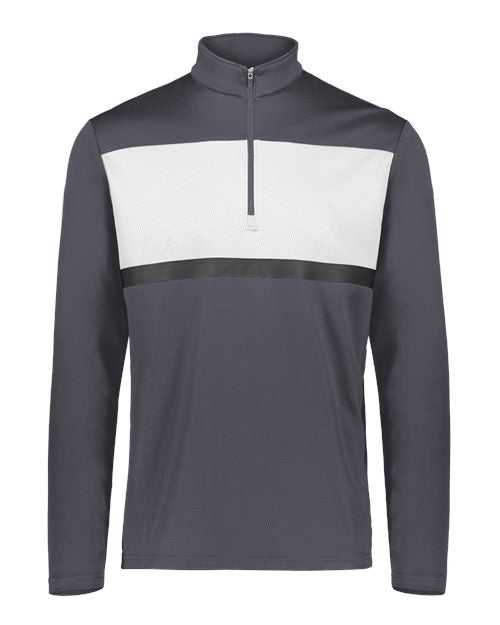 Holloway 222591 Prism Bold Quarter-Zip Pullover - Carbon White - HIT a Double