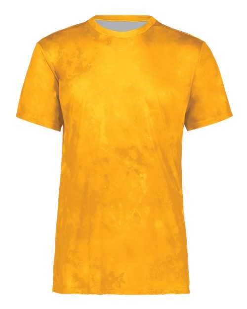 Holloway 222596 Cotton-Touch Cloud T-Shirt - Gold Cloud Print - HIT a Double