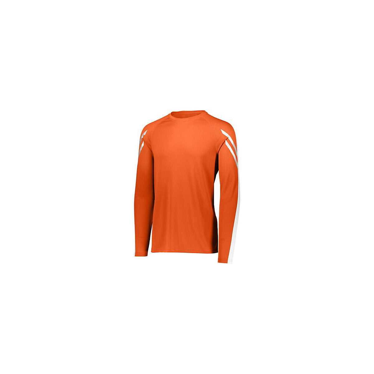 Holloway 222607 Youth Flux Shirt Long Sleeve - Orange White - HIT a Double