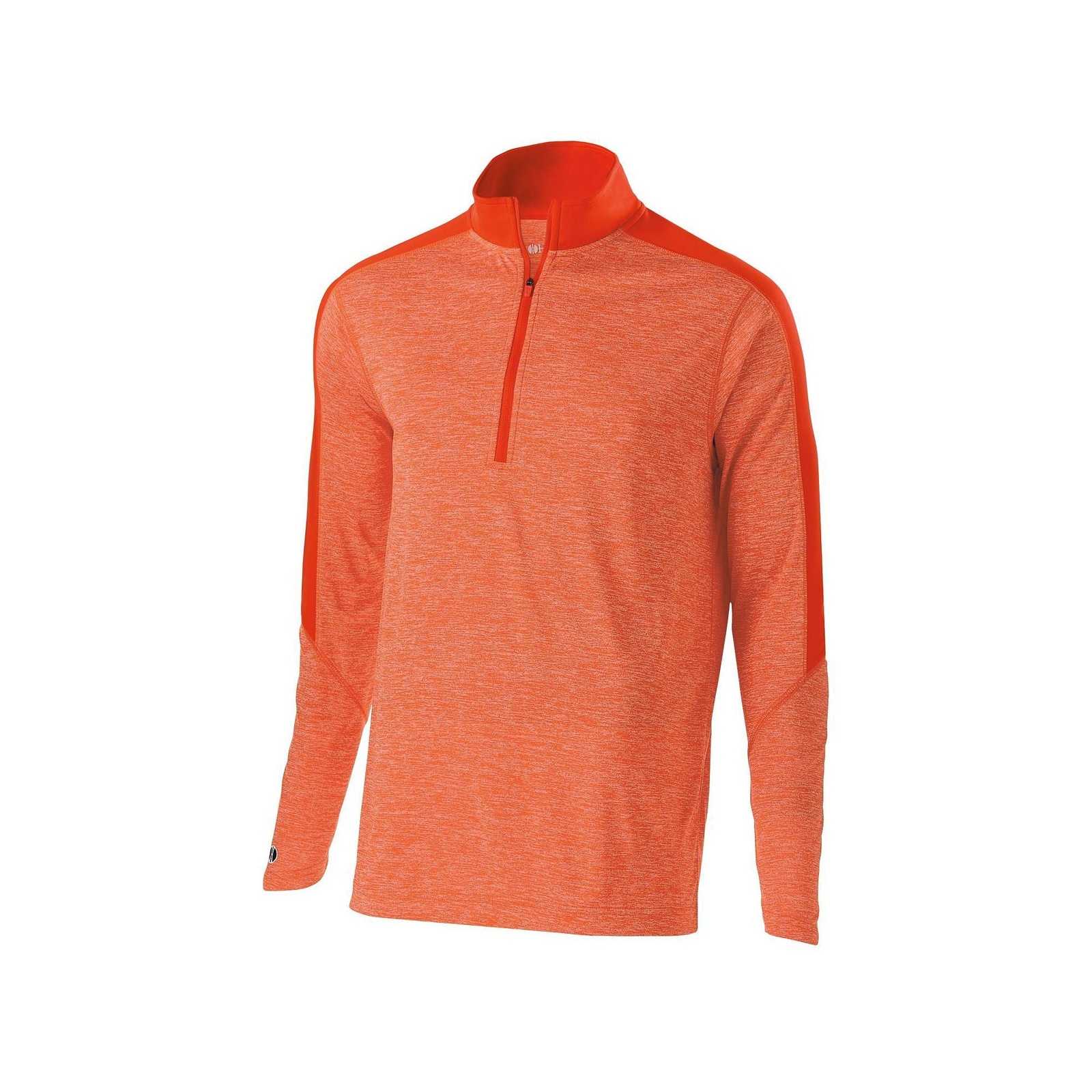 Holloway 222642 Youth Electrify 1/2 Zip Pullover - Orange Heather Orange - HIT a Double