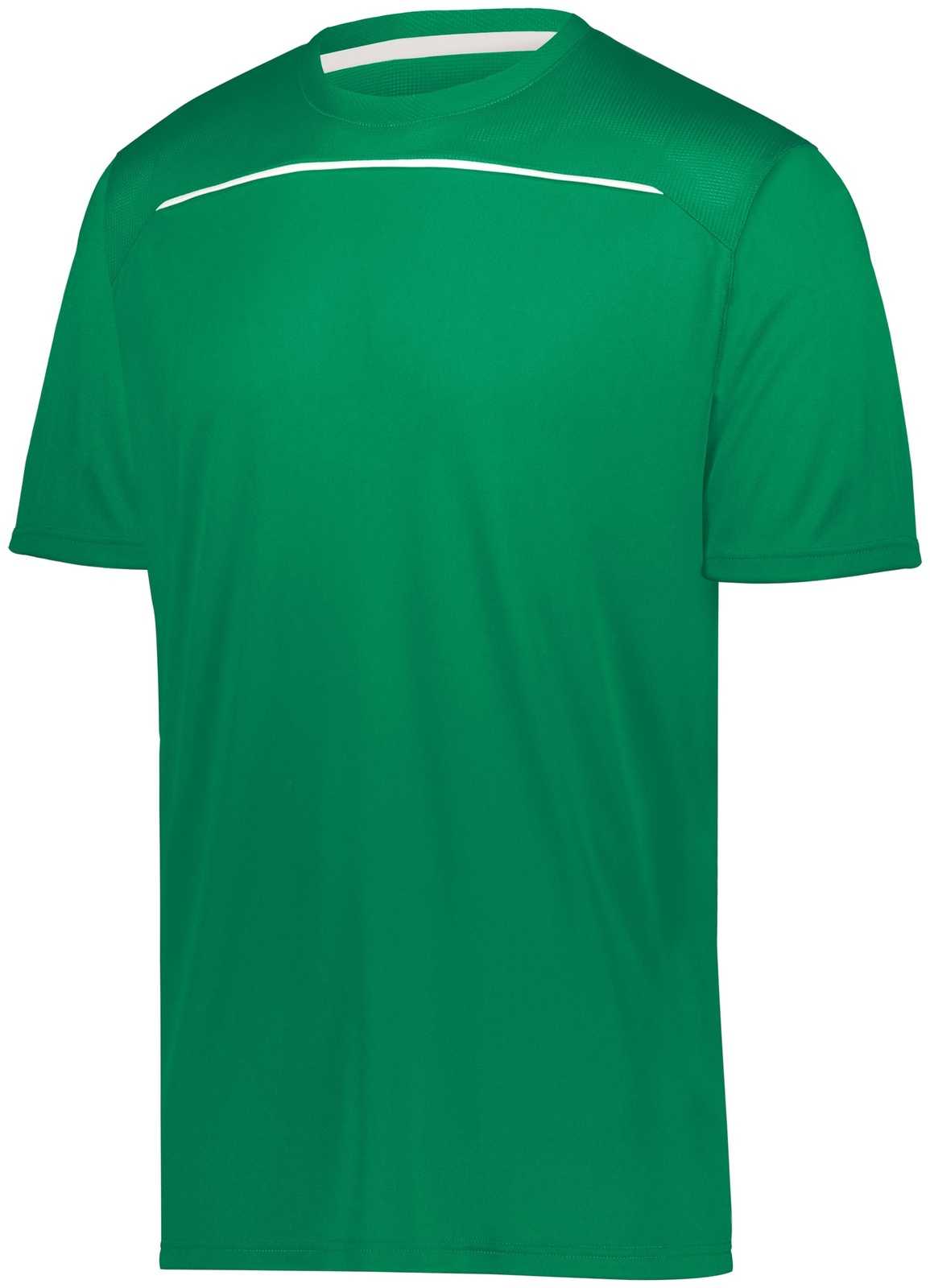 Holloway 222660 Youth Defer Wicking Shirt - Kelly White - HIT a Double