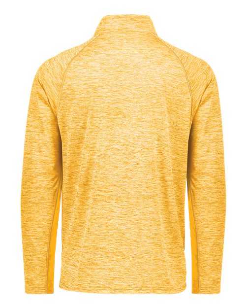 Holloway 222674 Youth Electrify CoolCore Quarter-Zip Pullover - Gold Heather - HIT a Double