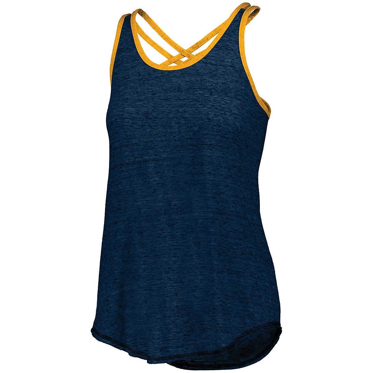 Holloway 222710 Ladies Advocate Tank - Navy Light Gold - HIT a Double