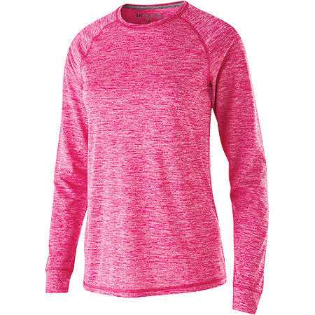 Holloway 222724 Ladies' Electrify 2.0 Shirt Long Sleeve - Power Pink - HIT a Double