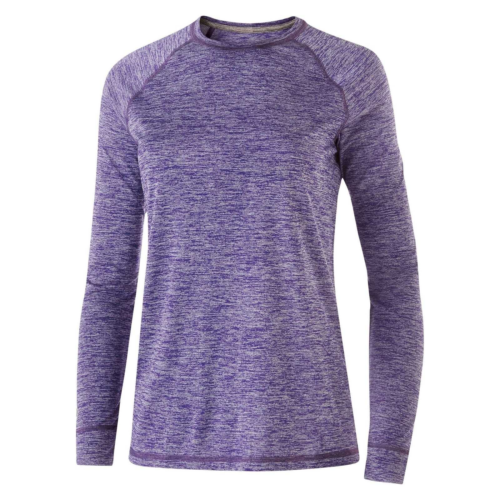 Holloway 222724 Ladies' Electrify 2.0 Shirt Long Sleeve - Purple - HIT a Double