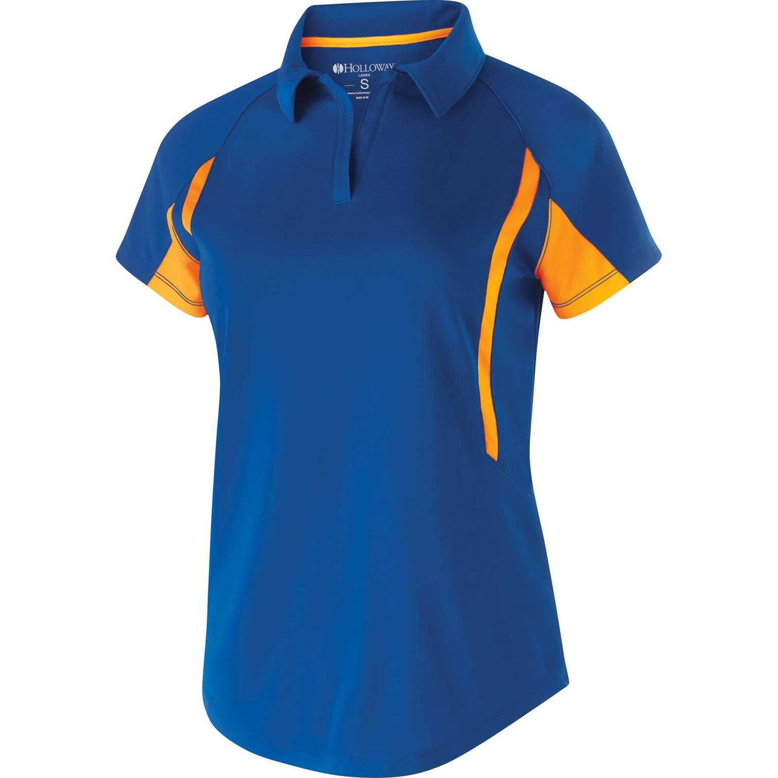 Holloway 222730 Ladies' Avenger Polo Short Sleeve - Royal Light Gold - HIT a Double