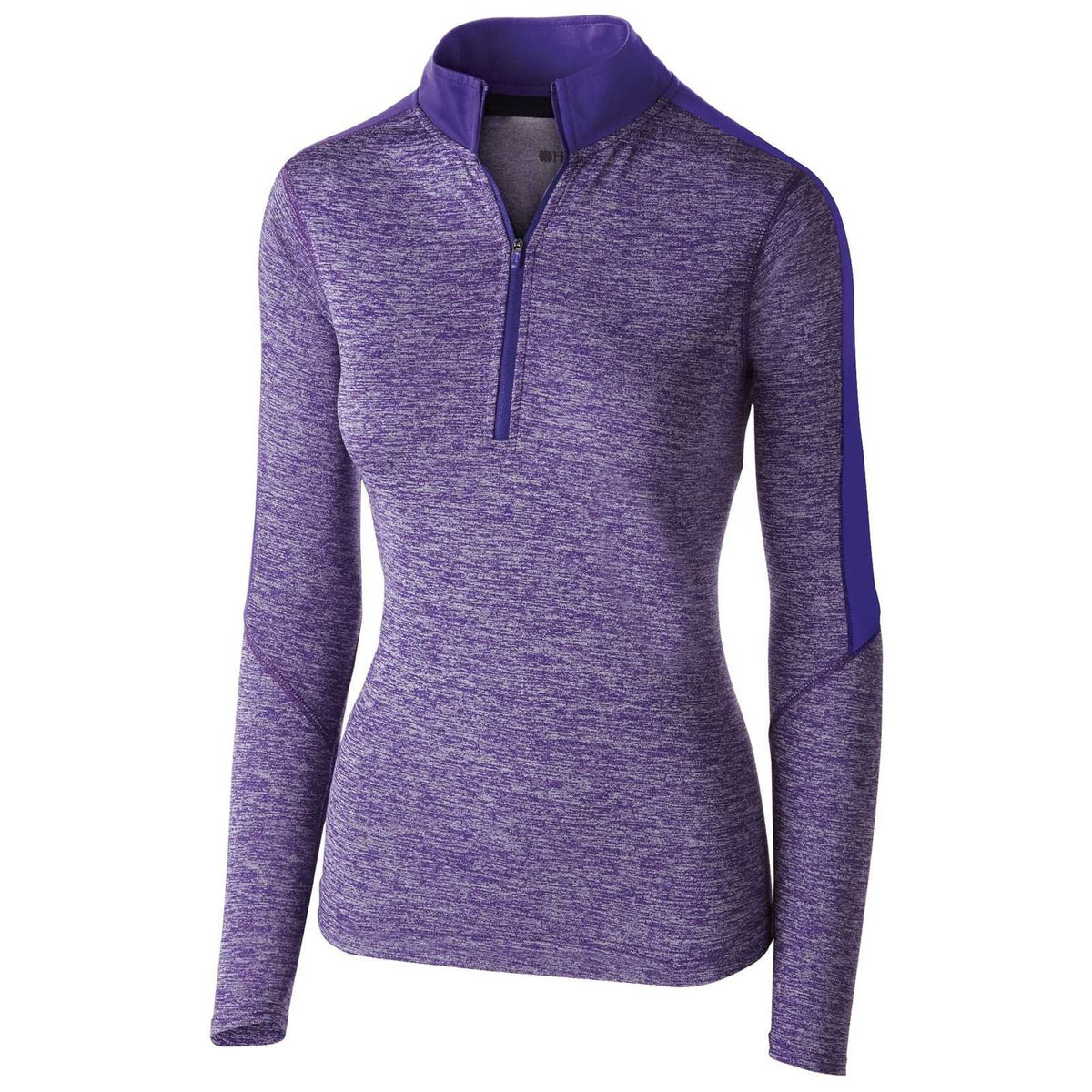 Holloway 222742 Ladies&#39; Electrify 1/2 Zip Pullover - Purple Heather Purple - HIT a Double