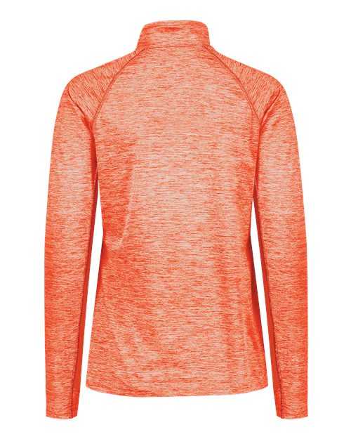 Holloway 222774 Women's Electrify CoolCore Quarter-Zip Pullover - Orange Heather - HIT a Double