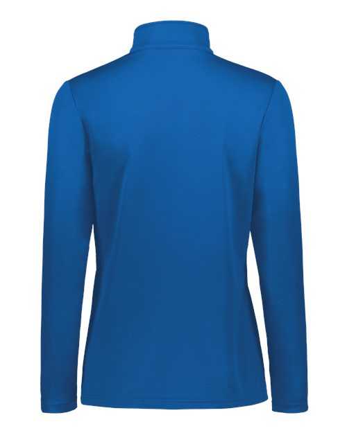 Holloway 222791 Women's Prism Bold Quarter-Zip Pullover - Royal White - HIT a Double