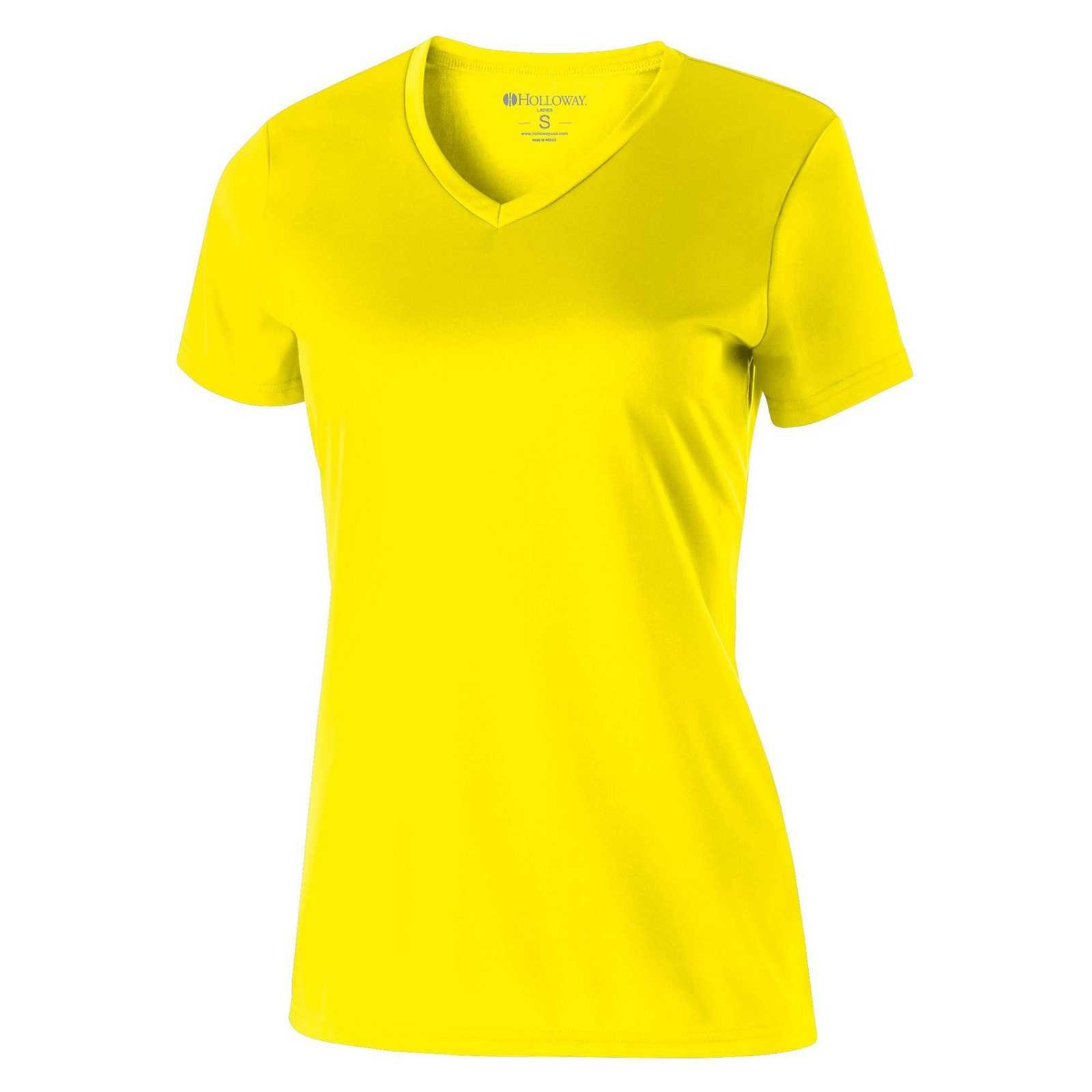 Holloway 222920 Girls' Zoom 2.0 Shirt - Bright Yellow - HIT a Double