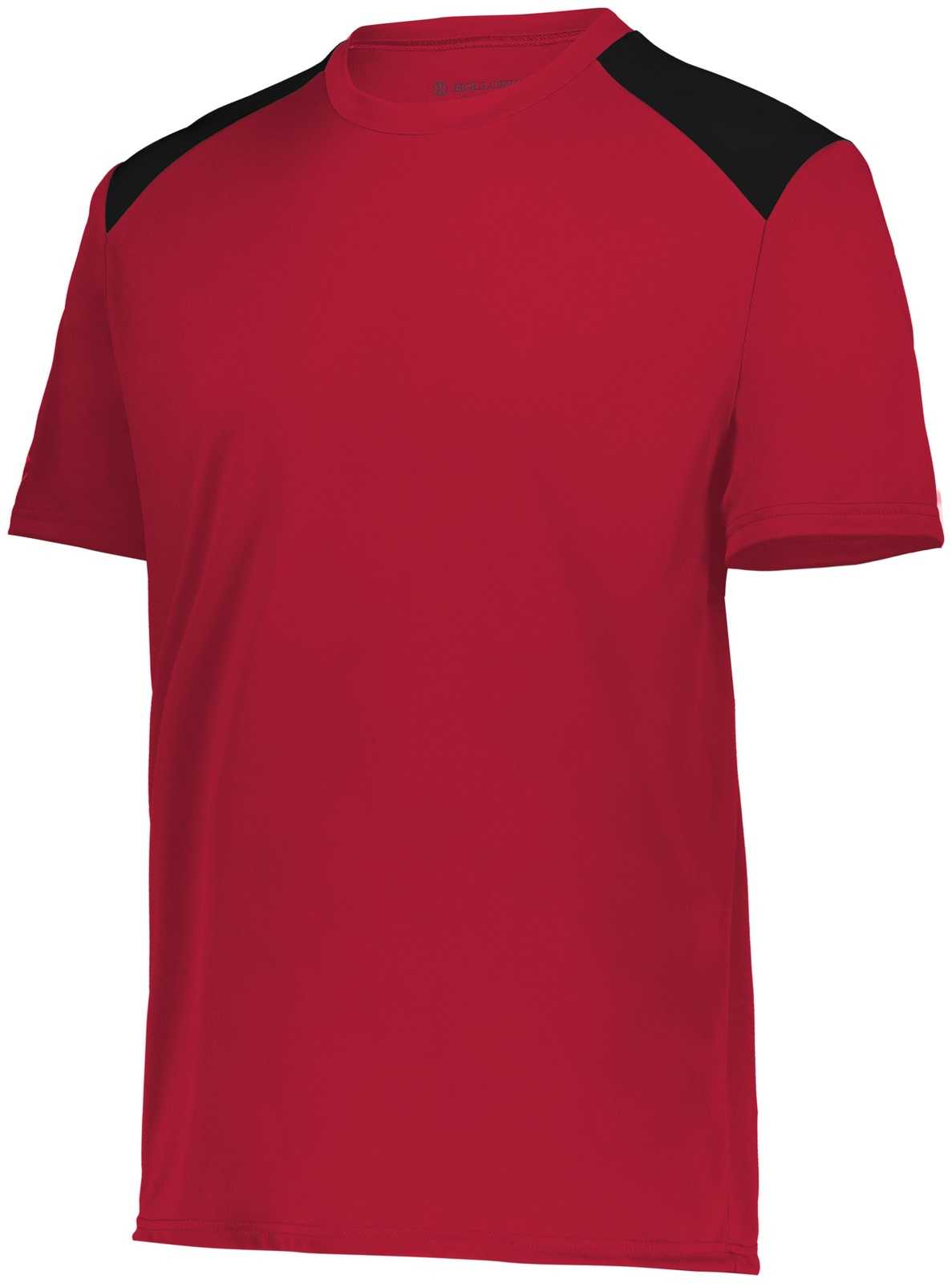 Holloway 223601 Youth Momentum Team Tee - Scarlet Black - HIT a Double