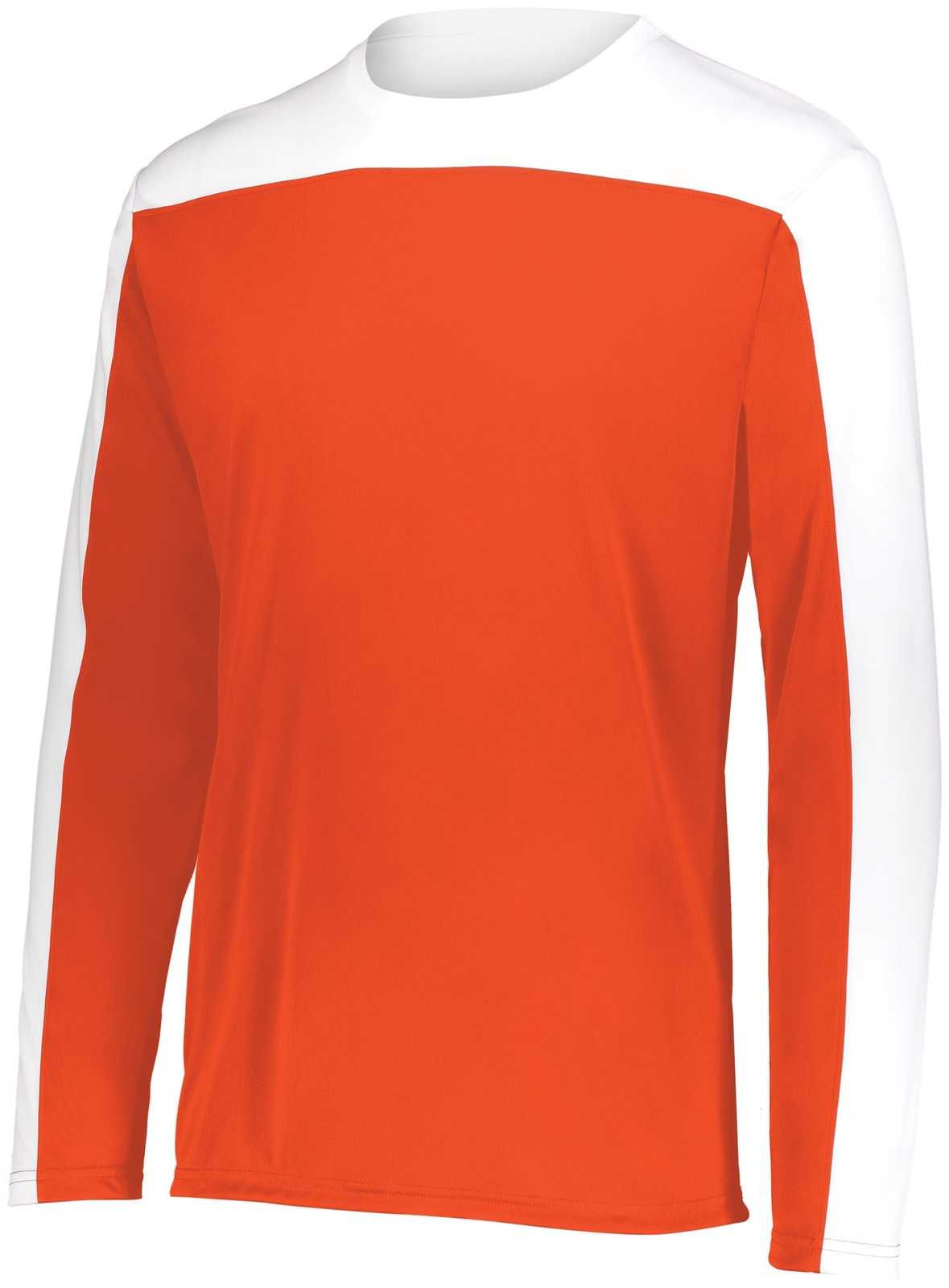 Holloway 223602 Youth Momentum Team Long Sleeve Tee - Orange White - HIT a Double