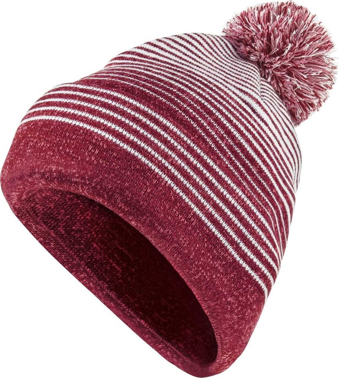 Holloway 223845 Constant Beanie - Maroon White - HIT a Double
